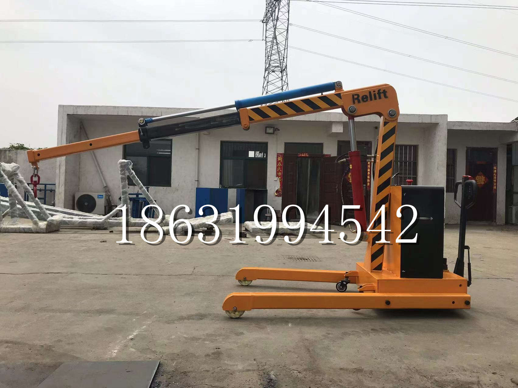 康平县久征定做3吨三轮随车吊 农用园林绿化移树吊 平板工程用小吊机